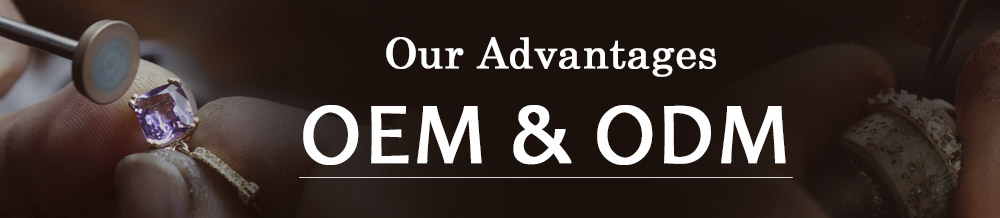 Infographic showing the advantages of OEM and ODM jewelry manufacturing with JR Fashion Accessories.