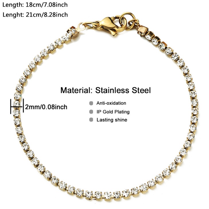 Stainless Steel Tennis Bracelet Jewelry Supplier | JR Fashion Accessories