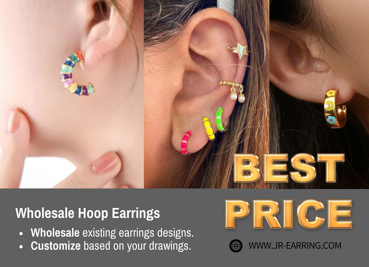 enamel earrings wholesale