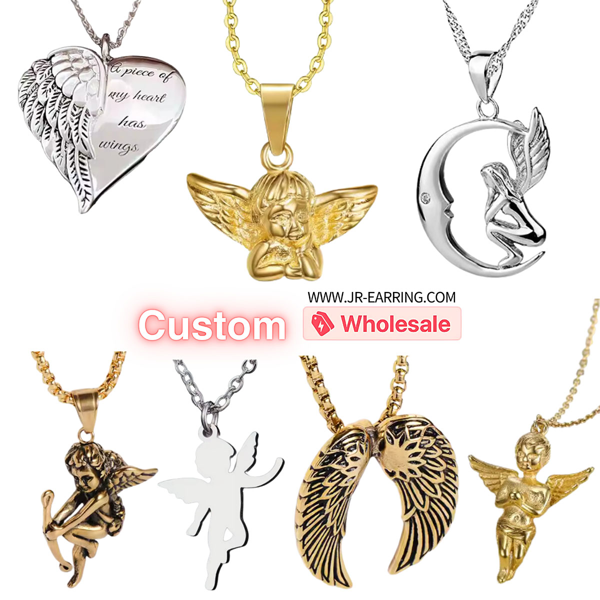 custom angel necklace