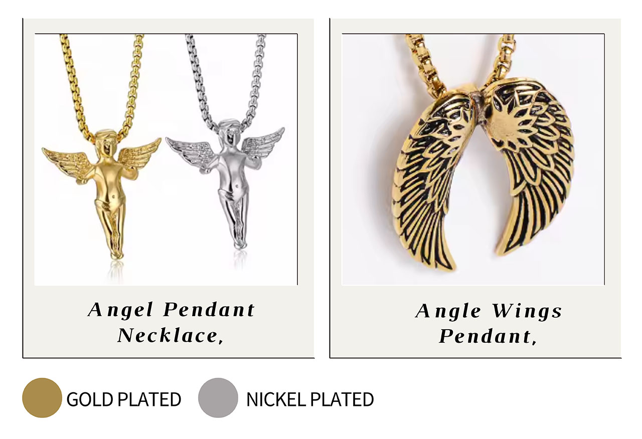 custom angel necklace