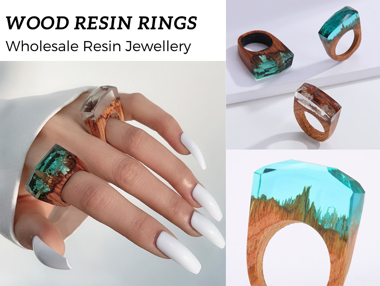 wood resin rings