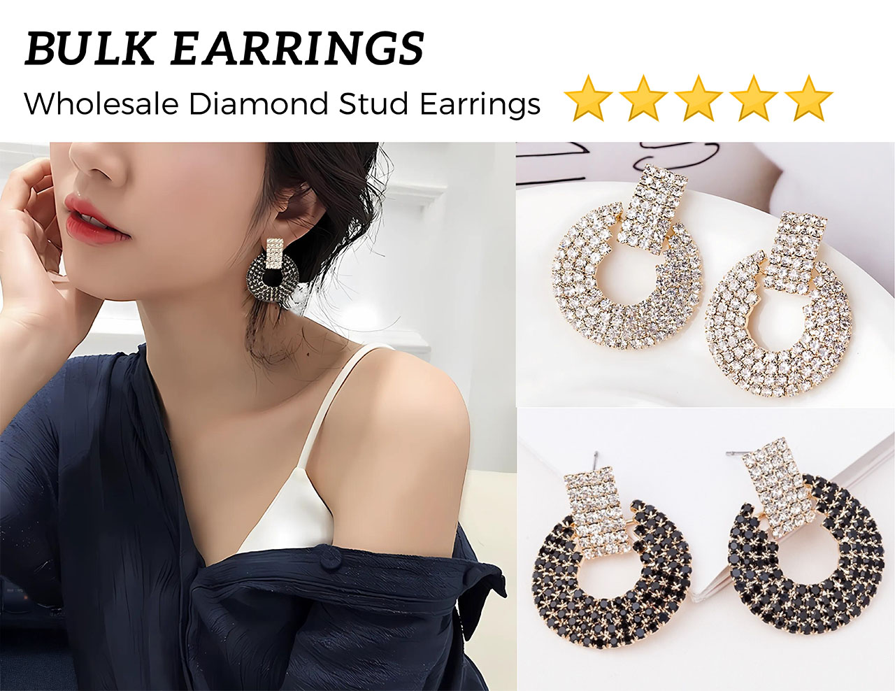 wholesale diamond earrings