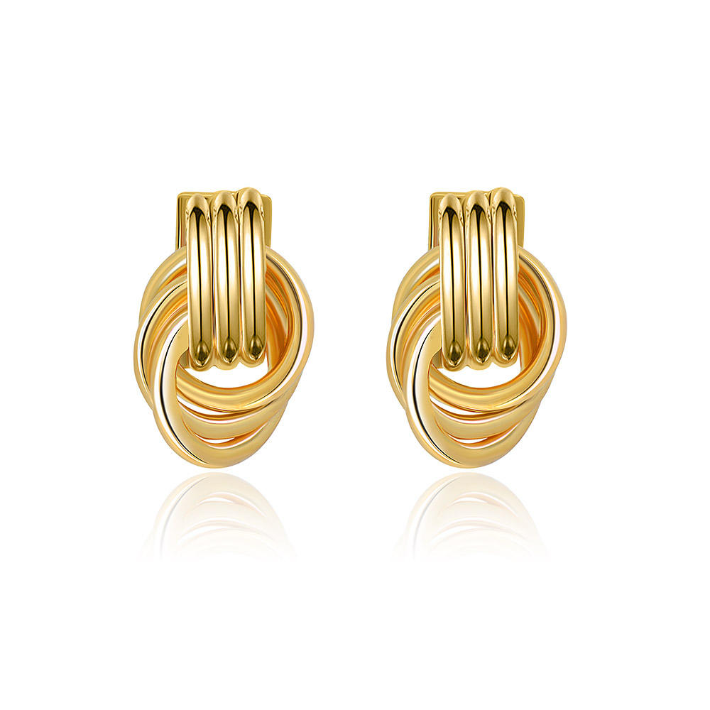 Gold Circle Loops Earring Gold Jewellery | JR Fashion Accessories