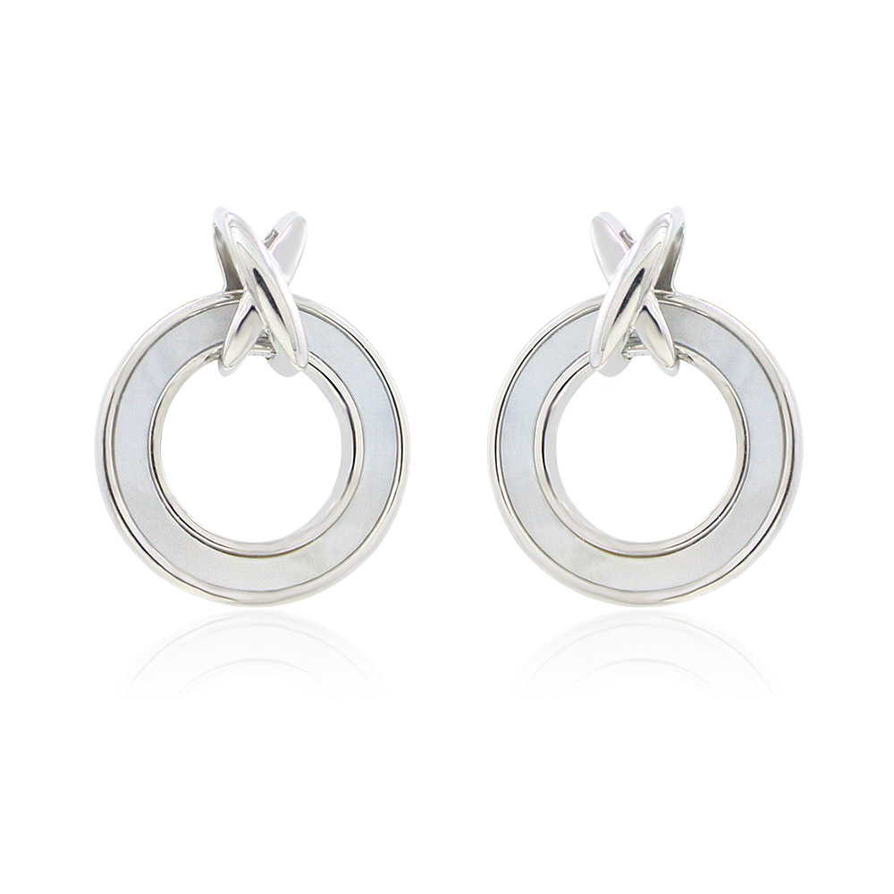 Fashion 15 mm Open Circle Stud Earrings Wholesale | JR Fashion Accessories