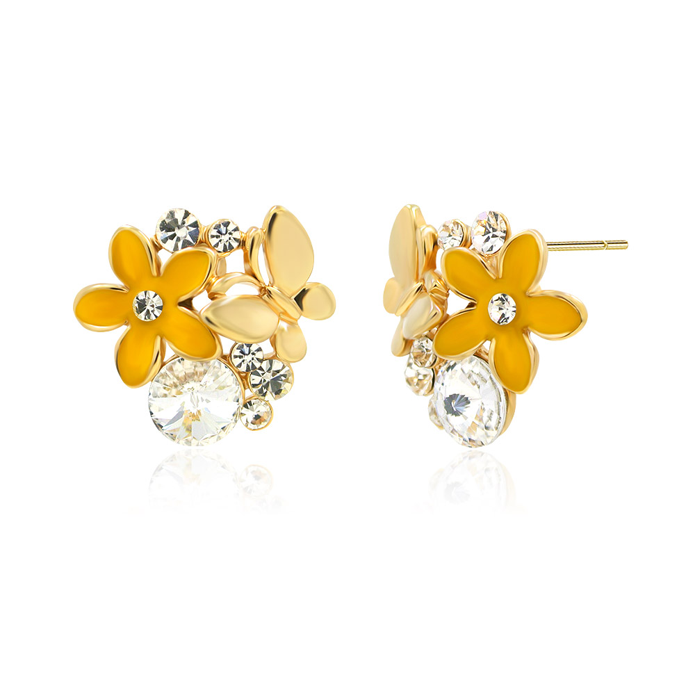 Summer Daisy Flower Butterfly Studs Wholesale Stud Earrings | JR ...