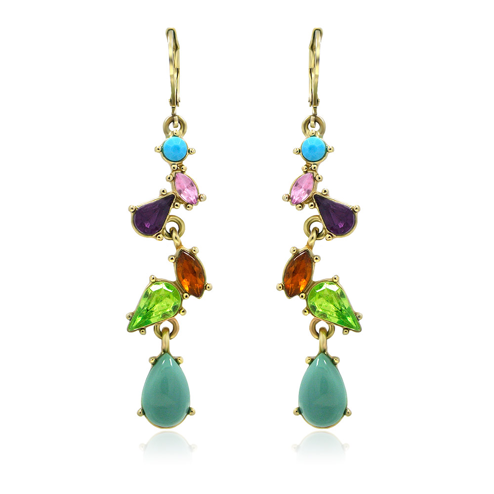 Multicolor earrings wholesale. Daisy Tropical Multi Color Drop Earrings ...