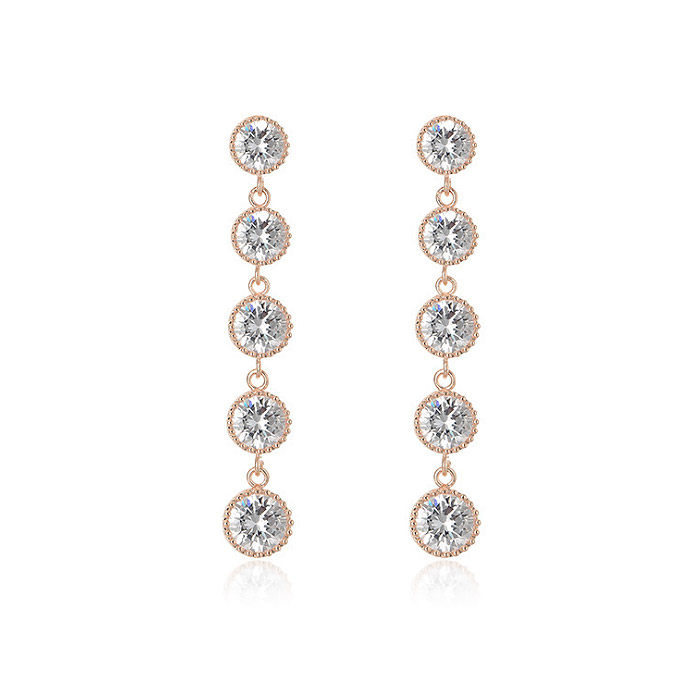 Fine Elegant Long Rhinestone Bride Earrings in Wholesale Price | JR ...