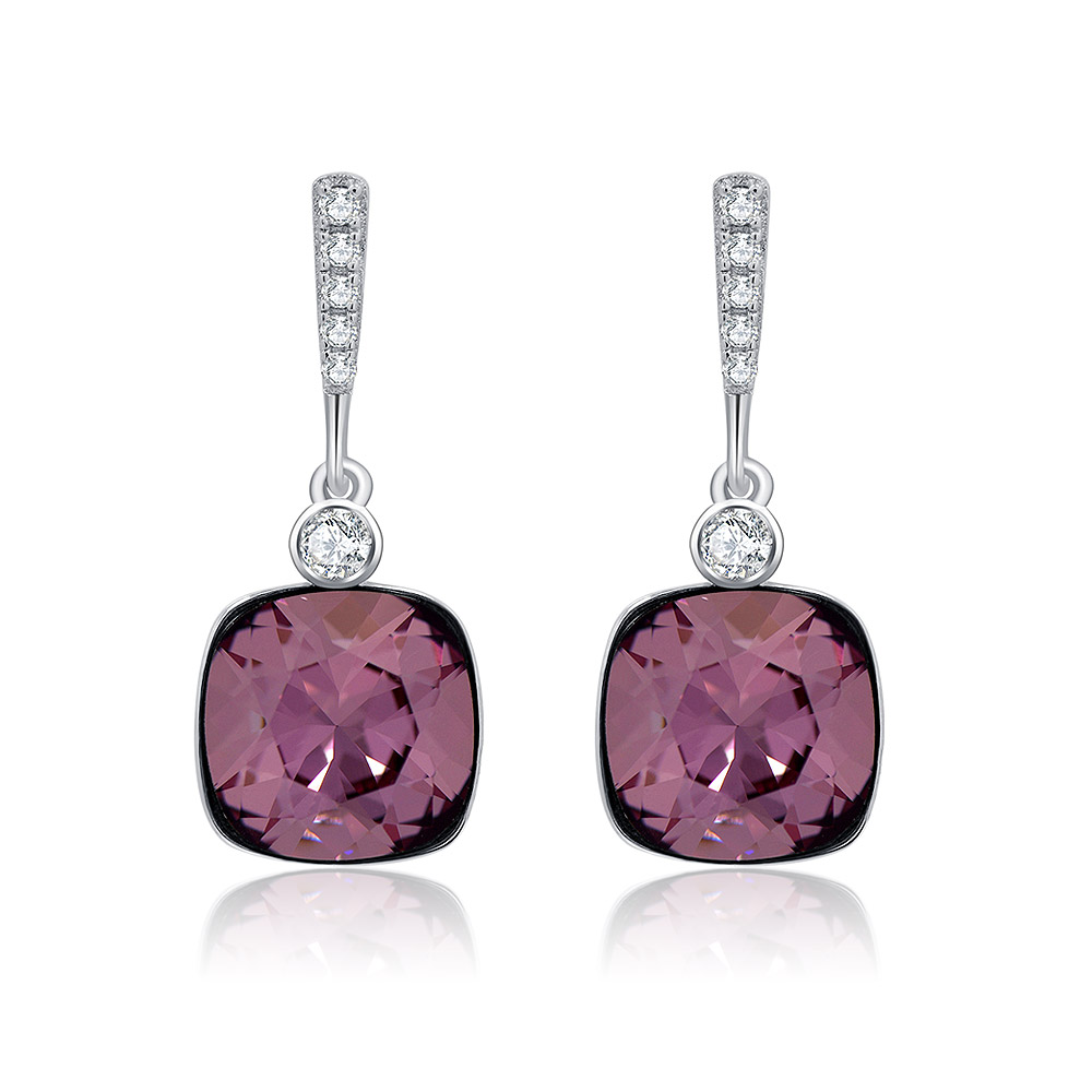 One Pierced Purple Earrings Supplier | JR Fashion Accessories