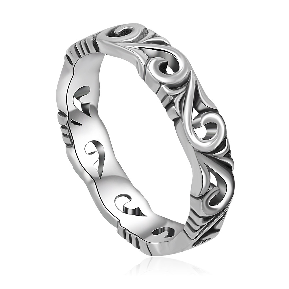 S925 Sterling Silver Retro Textured Ring hot new jewelry design | JR ...