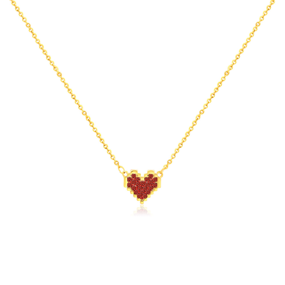 Buy Light Pink Elegance Design Diamond Necklace Set Online From Wholesalez.