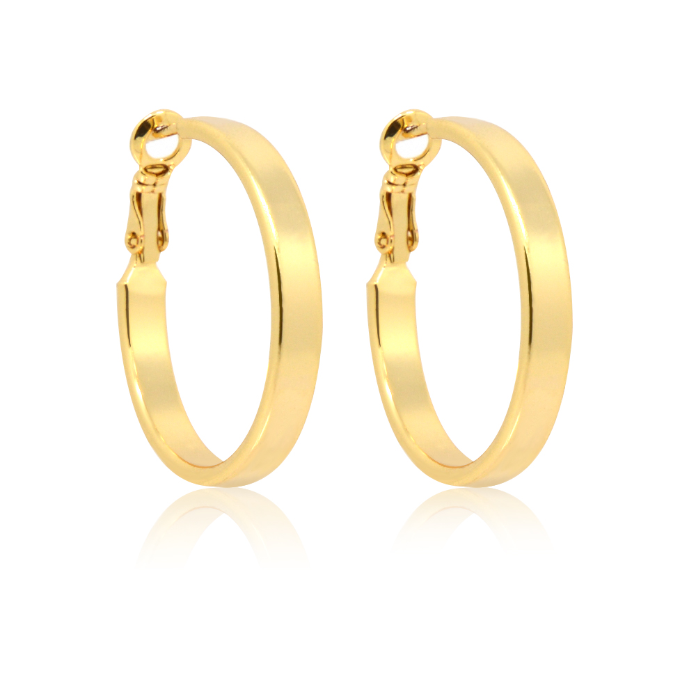 Gold Hallow Endless Hoops wholesale | JR Fashion Accessories